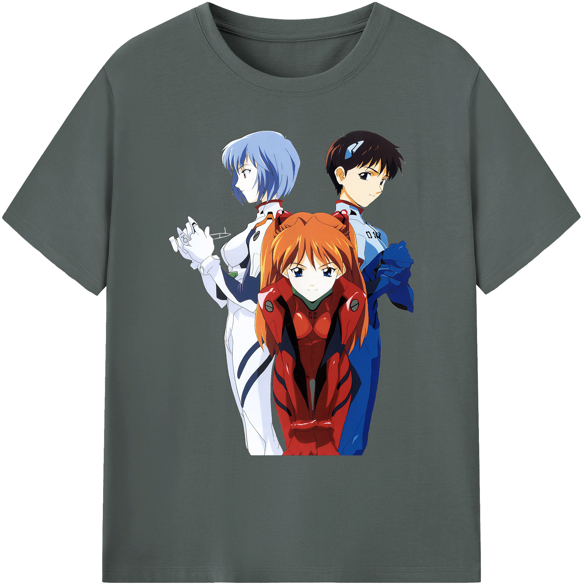 （画像用） EVA 新世紀エヴァンゲリオン 綿100％ メンズ半袖Tシャツ｜肌触りやわらか＆通気性